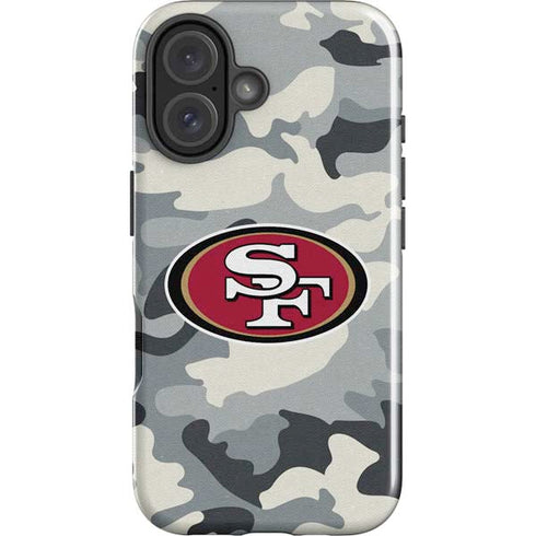 NFL San Francisco 49ers Camo iPhone 16 Impact Case